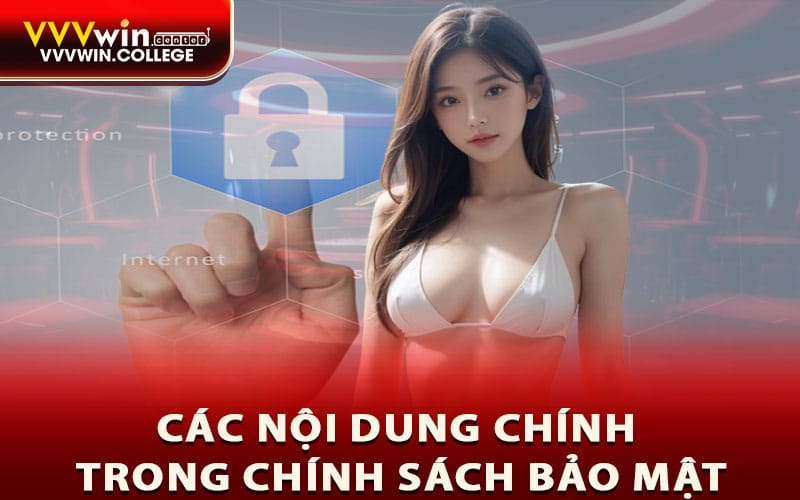 Các nội dung chính trong chính sách bảo mật