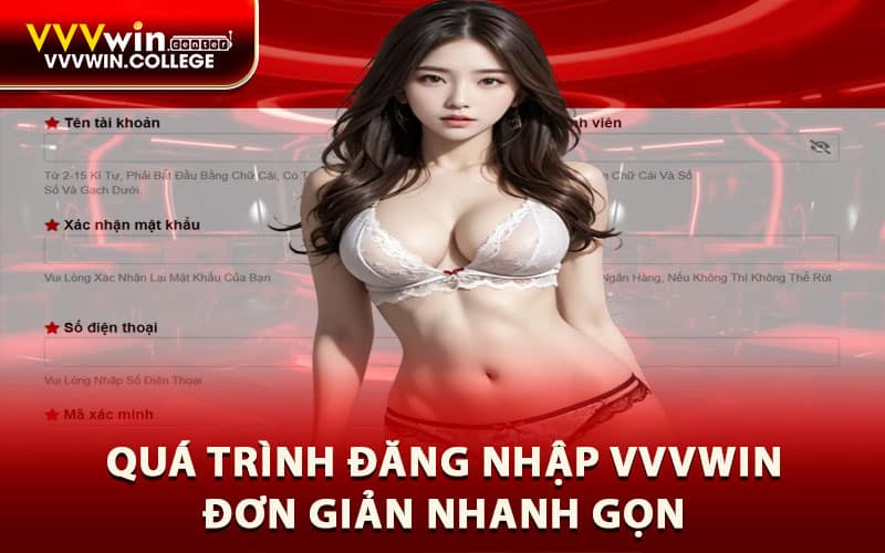 Quá trình đăng nhập VVVWIN đơn giản nhanh gọn 